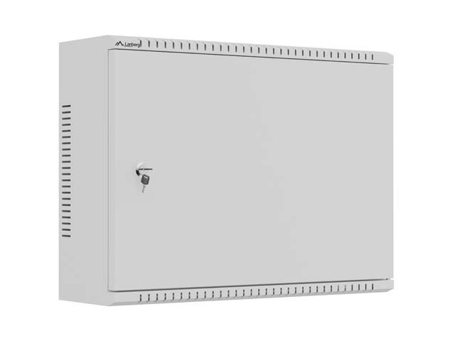 Монтажний корпус TPR 19" з сітчастою панеллю 560×420×180, сірий, LANBERG (у зібраному вигляді)
